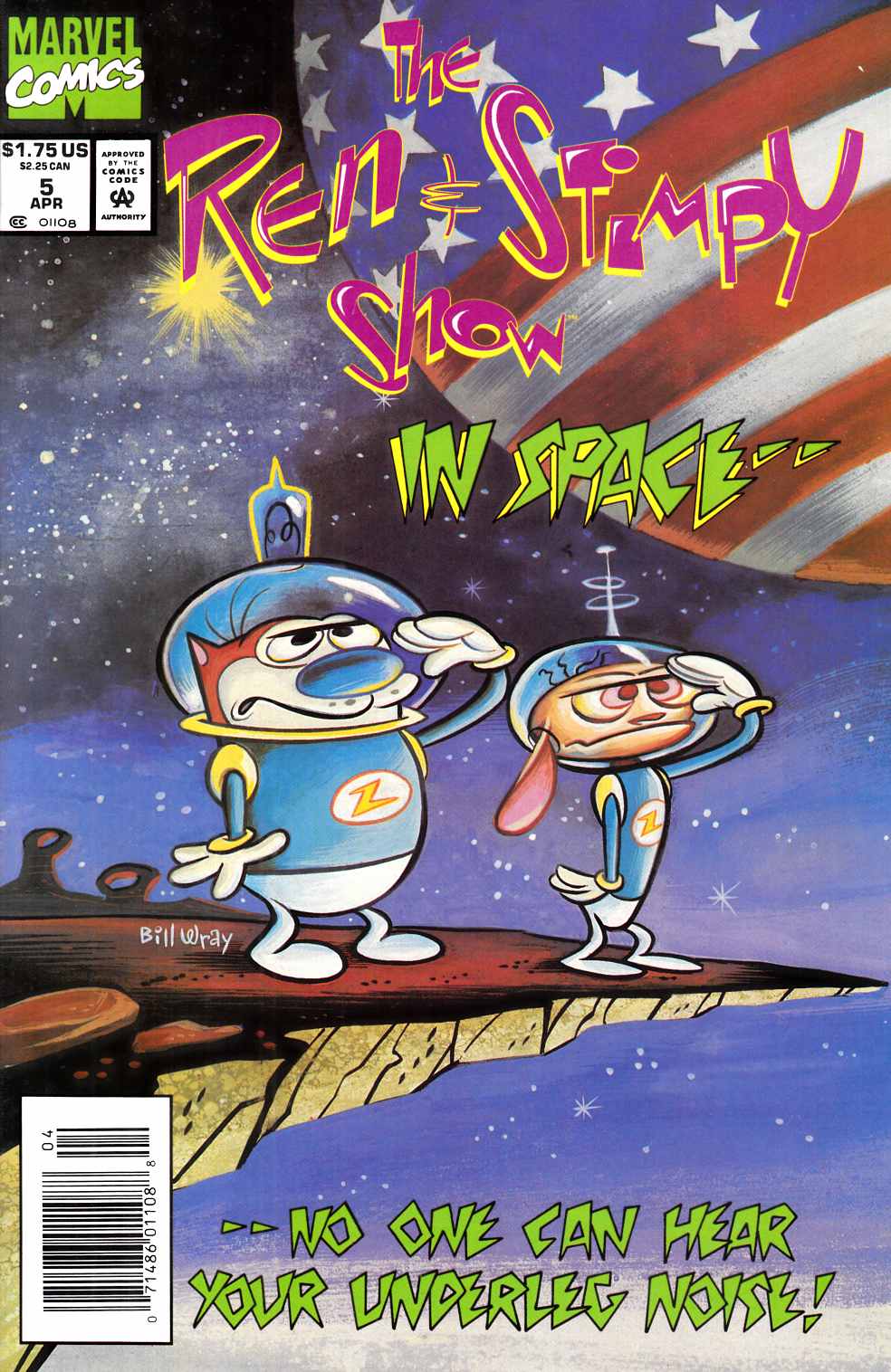 Ren and Stimpy Show #5 Newsstand Edition Very Fine (8.0) [Marvel Comic] THUMBNAIL