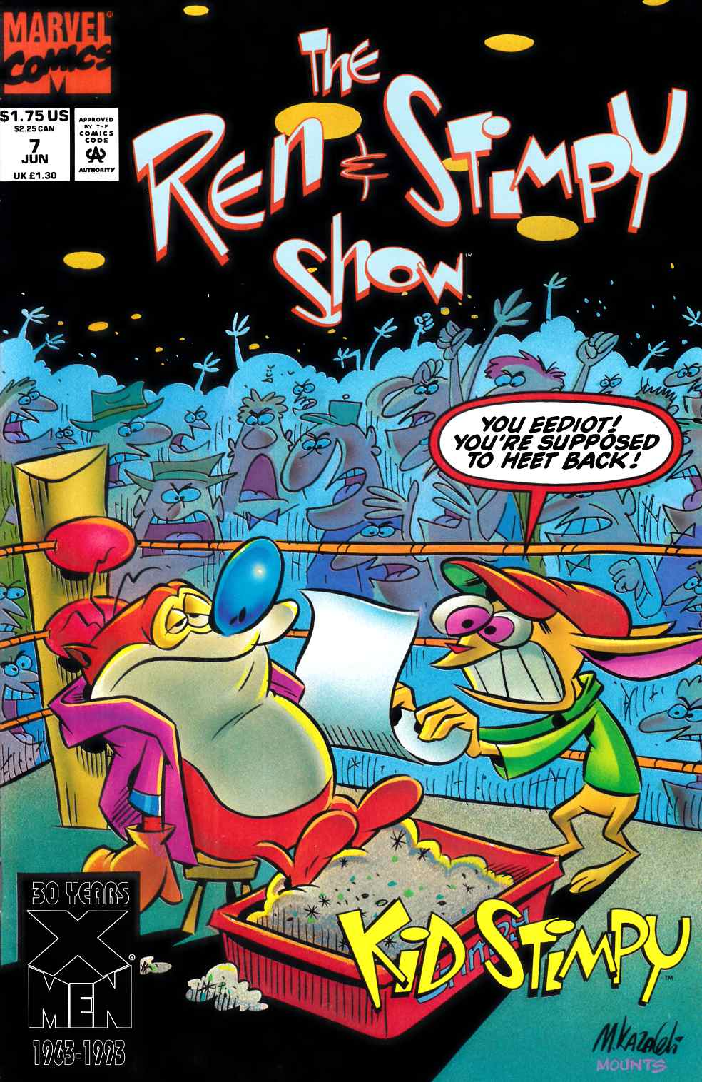 Ren and Stimpy Show #7 Very Fine (8.0) [Marvel Comic] THUMBNAIL