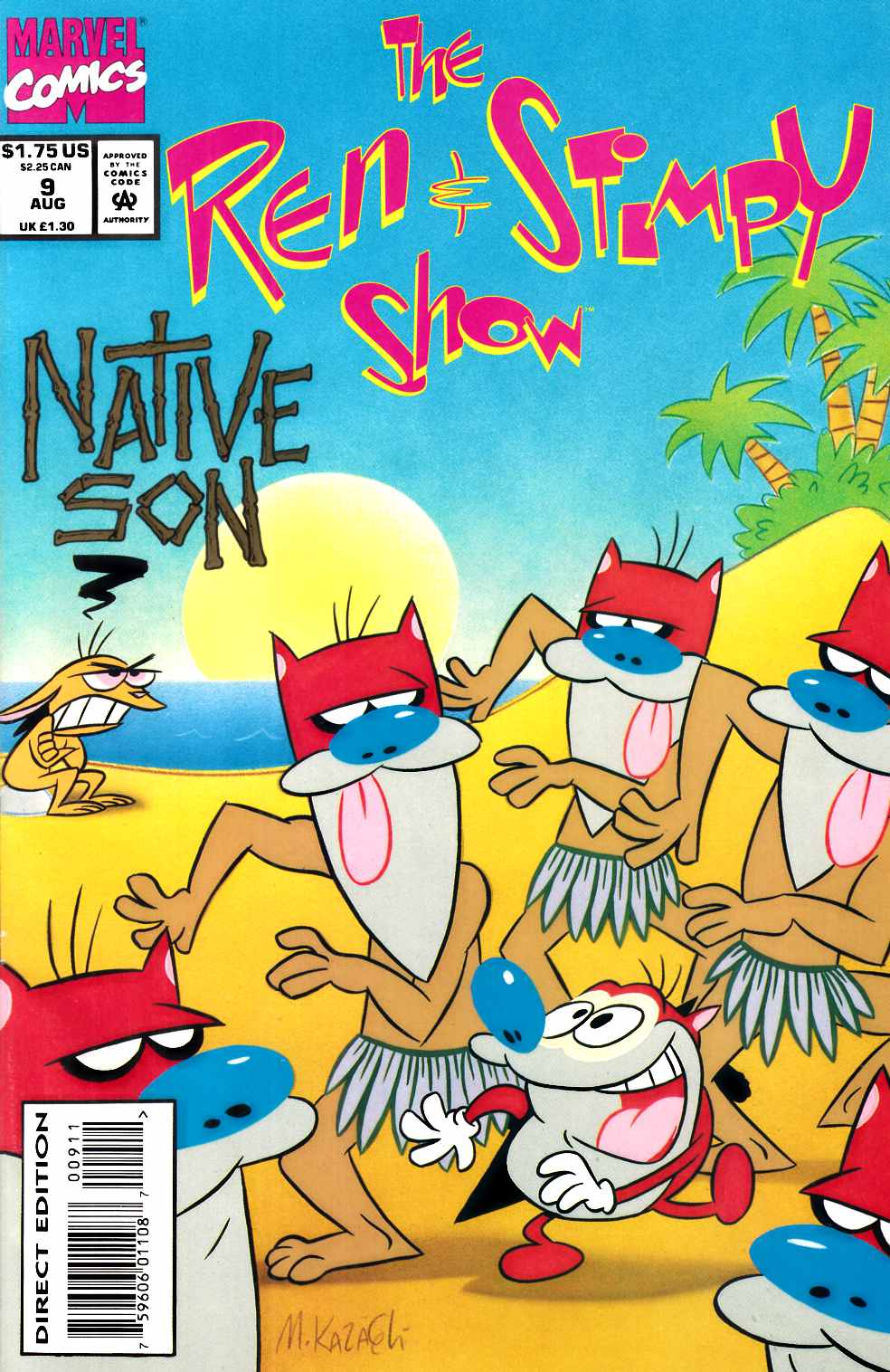 Ren and Stimpy Show #9 Very Fine (8.0) [Marvel Comic] THUMBNAIL