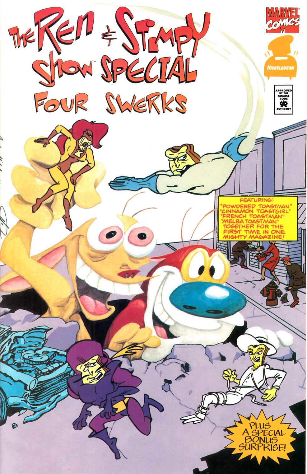 Ren and Stimpy Show Special Four Swerks #1 Very Fine (8.0) [Marvel Comic] LARGE