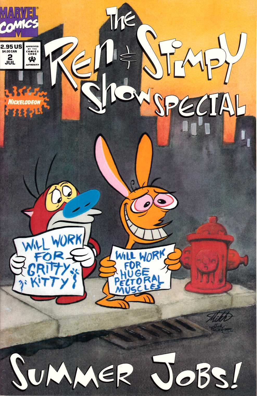 Ren and Stimpy Show Special #2 Fine (6.0) [Marvel Comic] LARGE