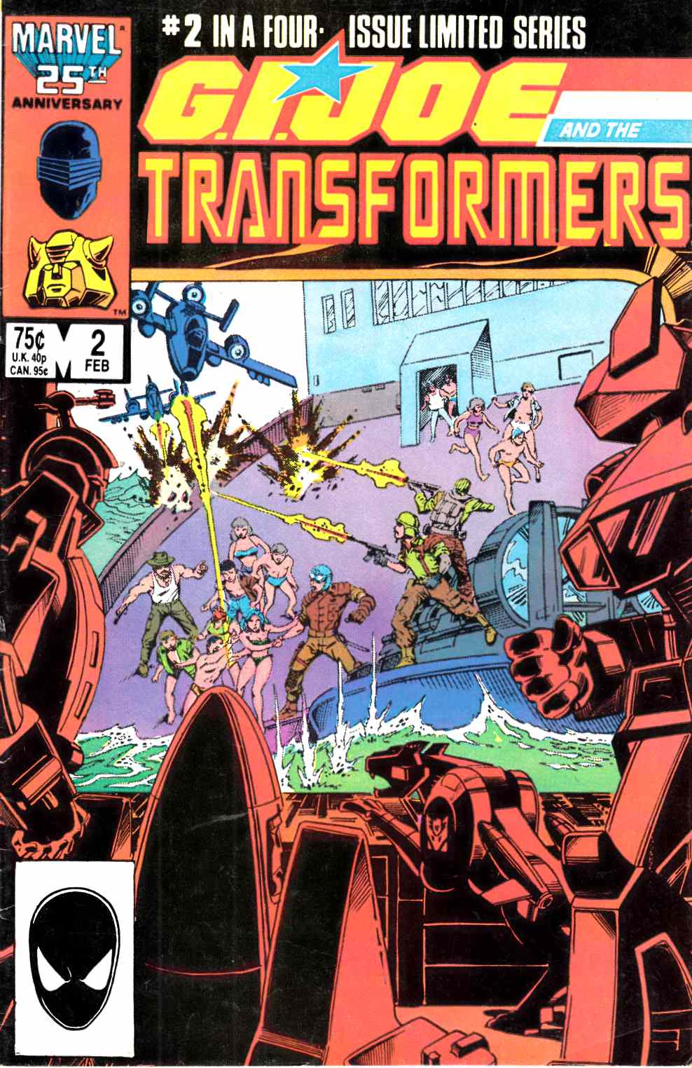 GI Joe and the Transformers #2 Very Good Minus (3.5) [Marvel Comic] THUMBNAIL
