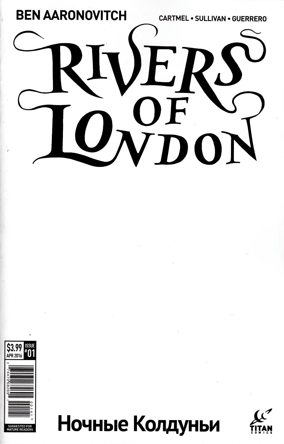 Rivers of London Night Witch #1 Cover D- Blank Sketch [Titan Comic] LARGE