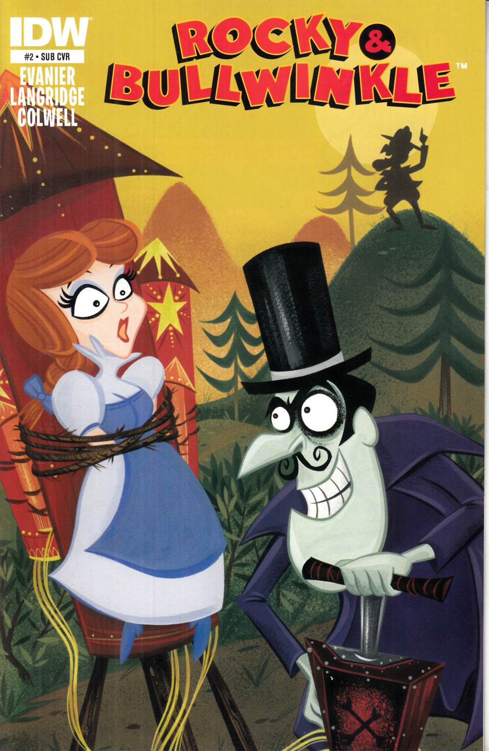 Rocky and Bullwinkle #2 Sub Cover Near Mint (9.4) [IDW Comic] LARGE