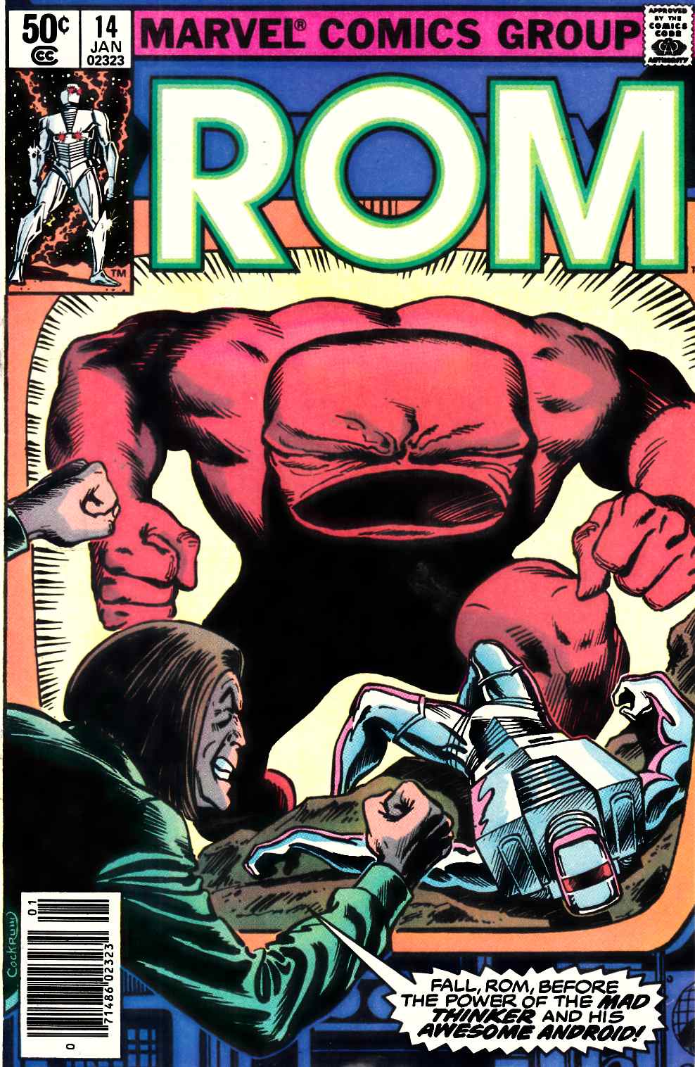 Rom #14 Newsstand Edition Very Fine Minus (7.5) [Marvel Comic] THUMBNAIL