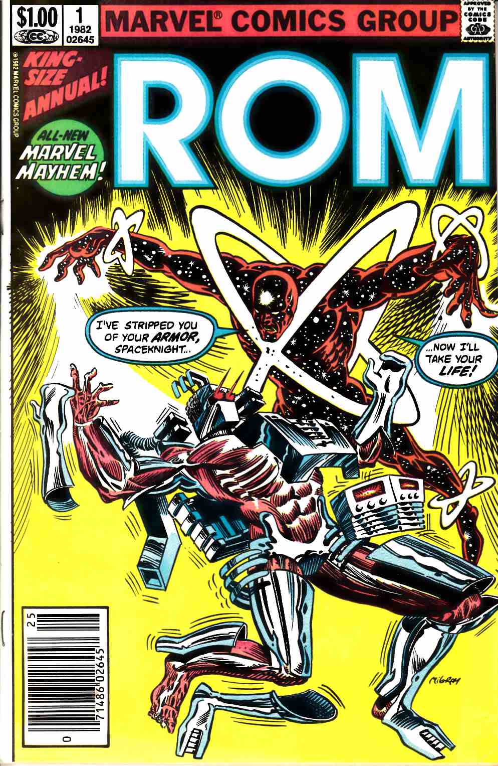 Rom Annual #1 Newsstand Edition Fine (6.0) [Marvel Comic] LARGE
