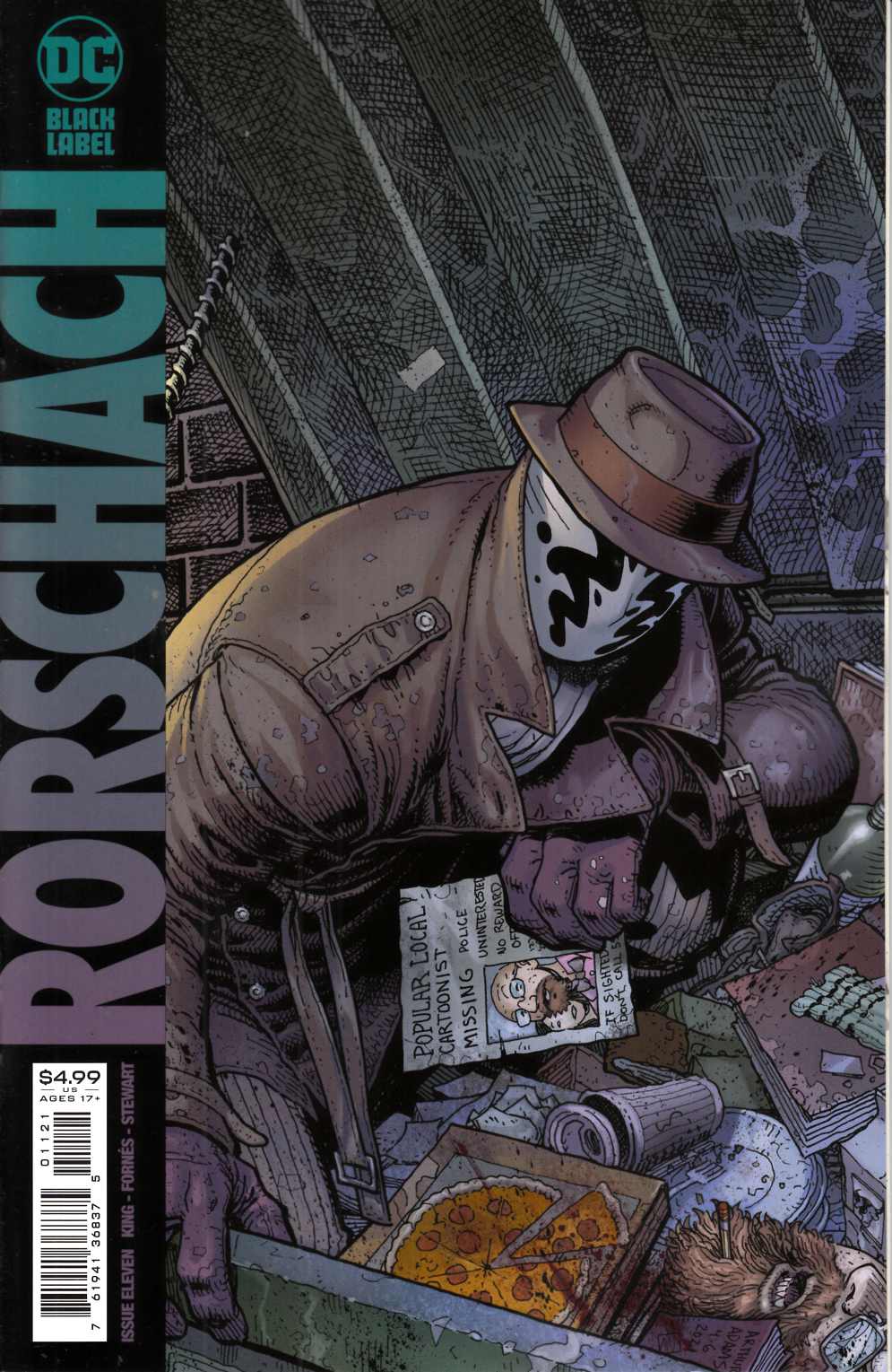 Rorschach #11 Adams Variant Cover Near Mint (9.4) [DC Comic] THUMBNAIL