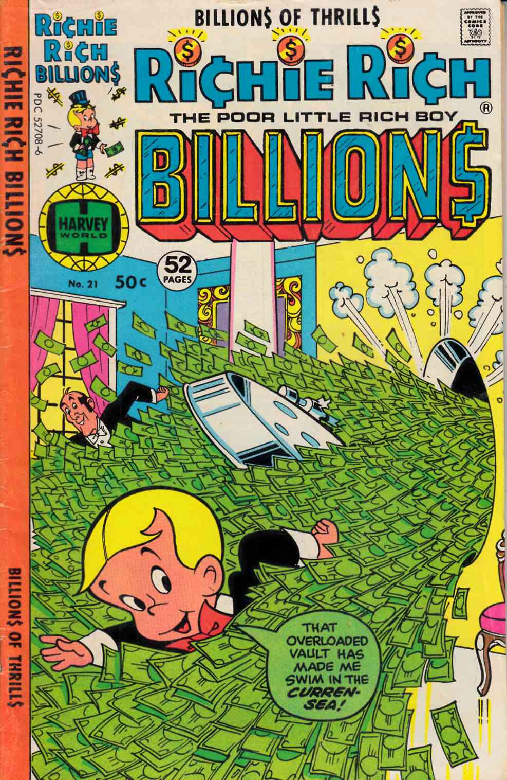 Richie Rich Billions #21 Very Good (4.0) [Harvey Comic] LARGE