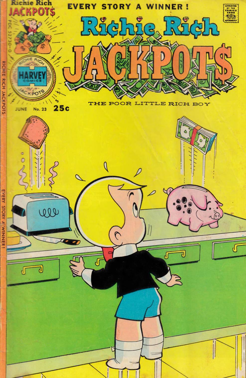 Richie Rich Jackpots #23 Good/Very Good (3.0) [Harvey Comic] THUMBNAIL