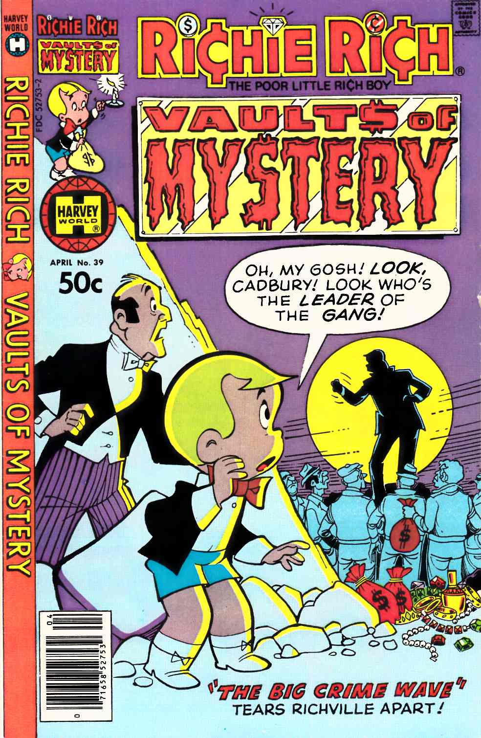 Richie Rich Vault of Mystery #39 Fine/Very Fine (7.0) [Harvey Comic] THUMBNAIL