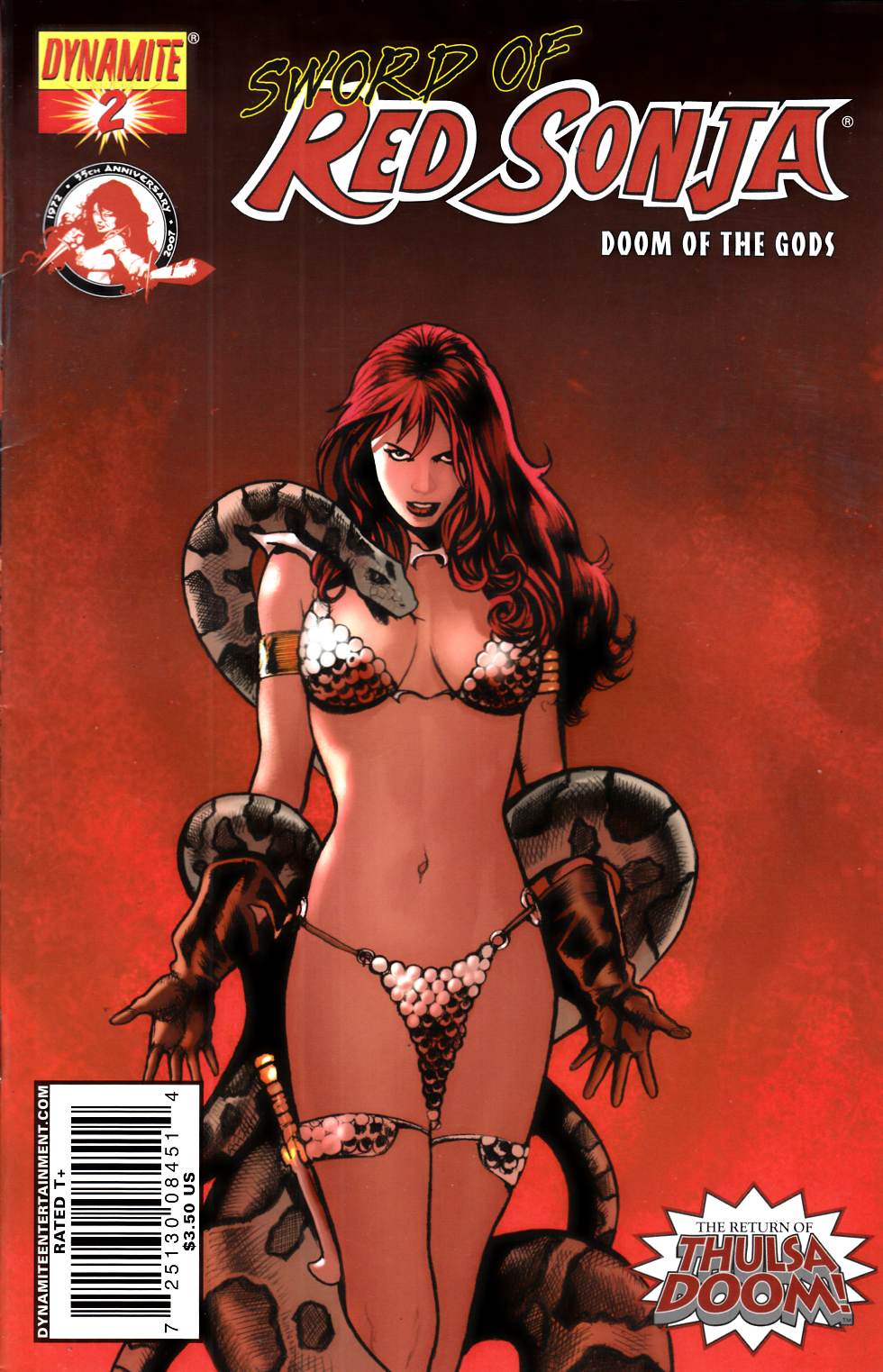 Sword of Red Sonja Doom of the Gods #2 Renaud Cover Fine (6.0) [Dynamite Comic] LARGE