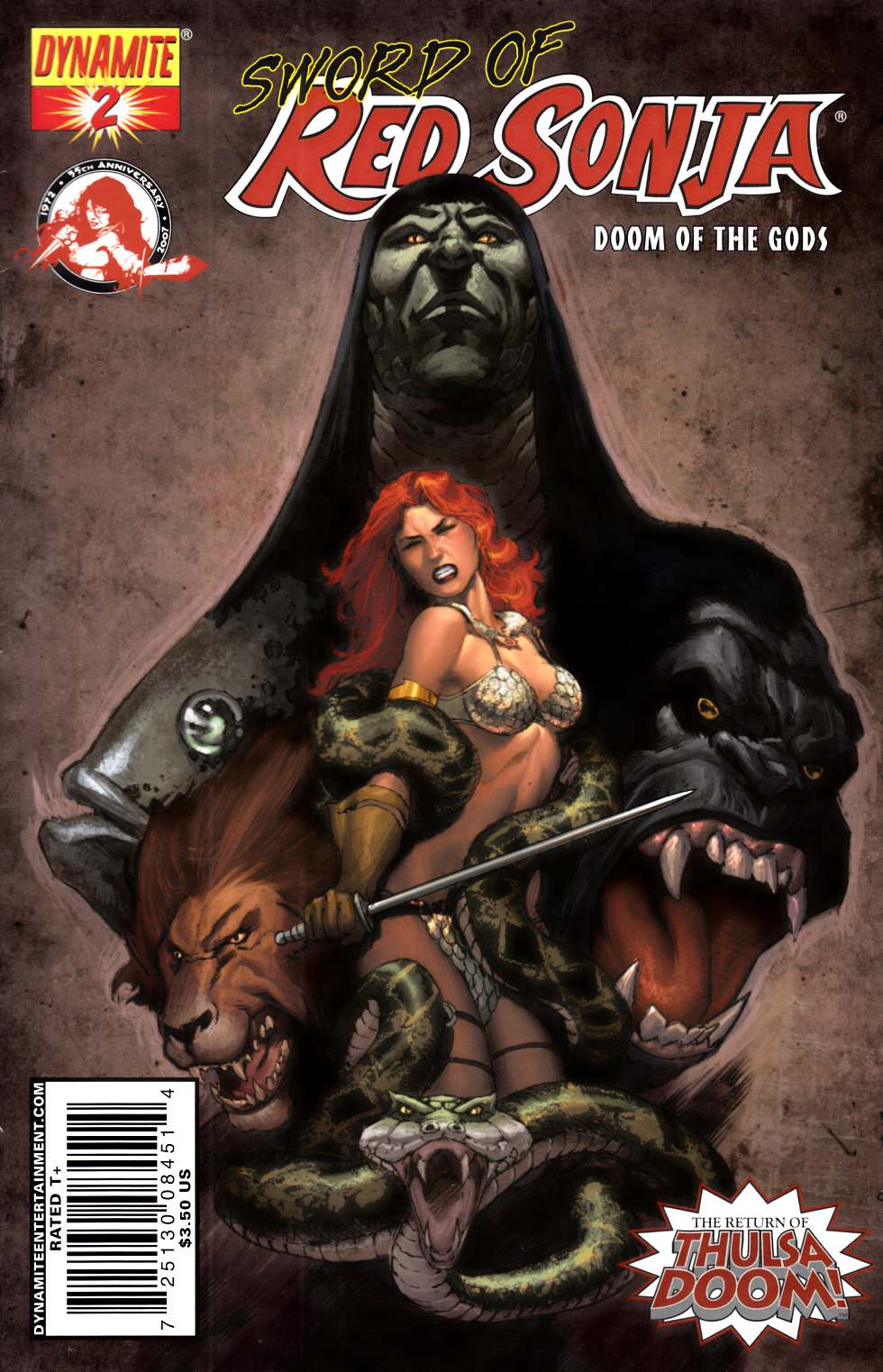 Sword of Red Sonja Doom of the Gods #2 Rubi Cover Fine (6.0) [Dynamite Comic] LARGE