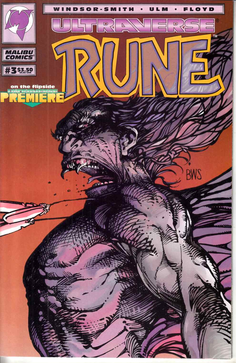 Rune #3 Very Fine (8.0) [Malibu/Marvel Comic] THUMBNAIL