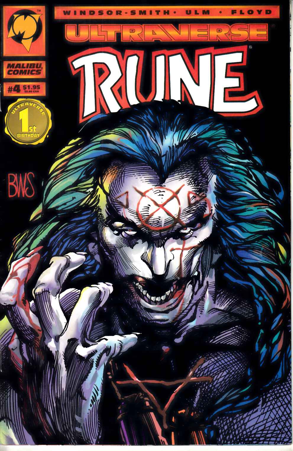 Rune #4 Very Fine (8.0) [Malibu/Marvel Comic] LARGE