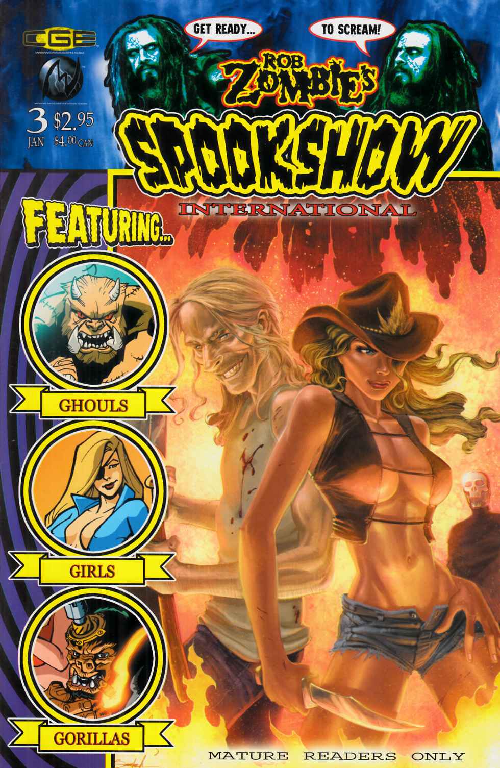 Rob Zombie's Spook Show International #3 Near Mint (9.4) [CrossGen Comic] THUMBNAIL