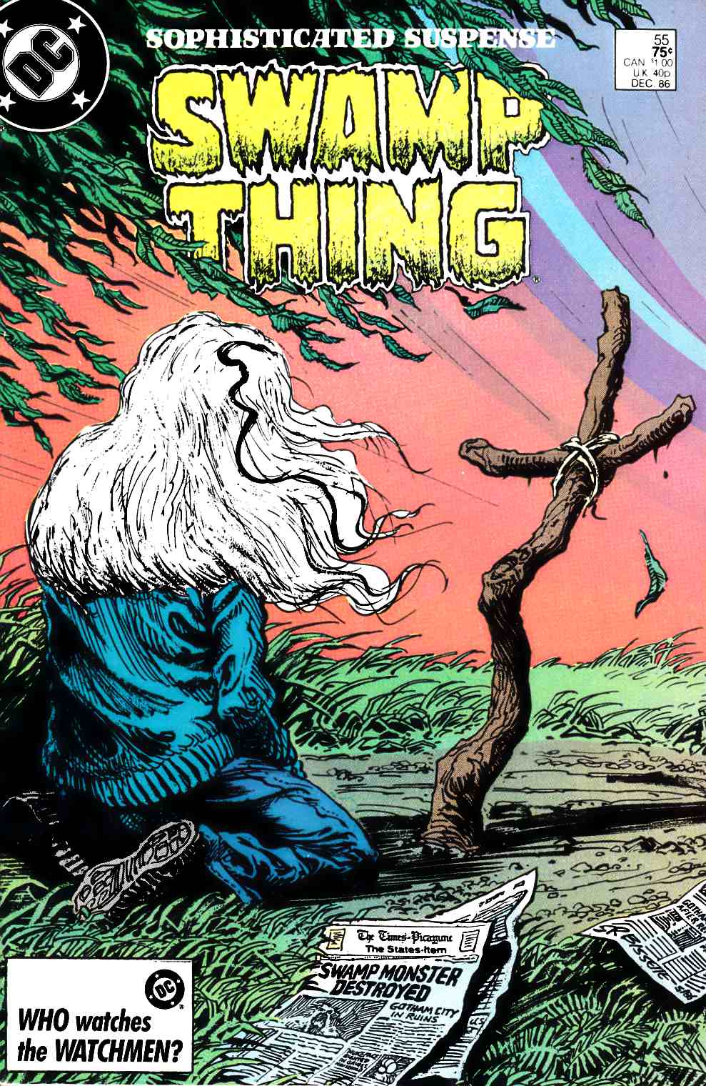 Saga of the Swamp Thing #55 Very Fine/Near Mint (9.0) [DC Comic] LARGE