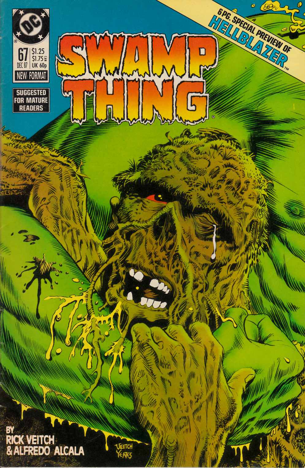 Saga of the Swamp Thing #67 Fine (6.0) [DC Comic] LARGE