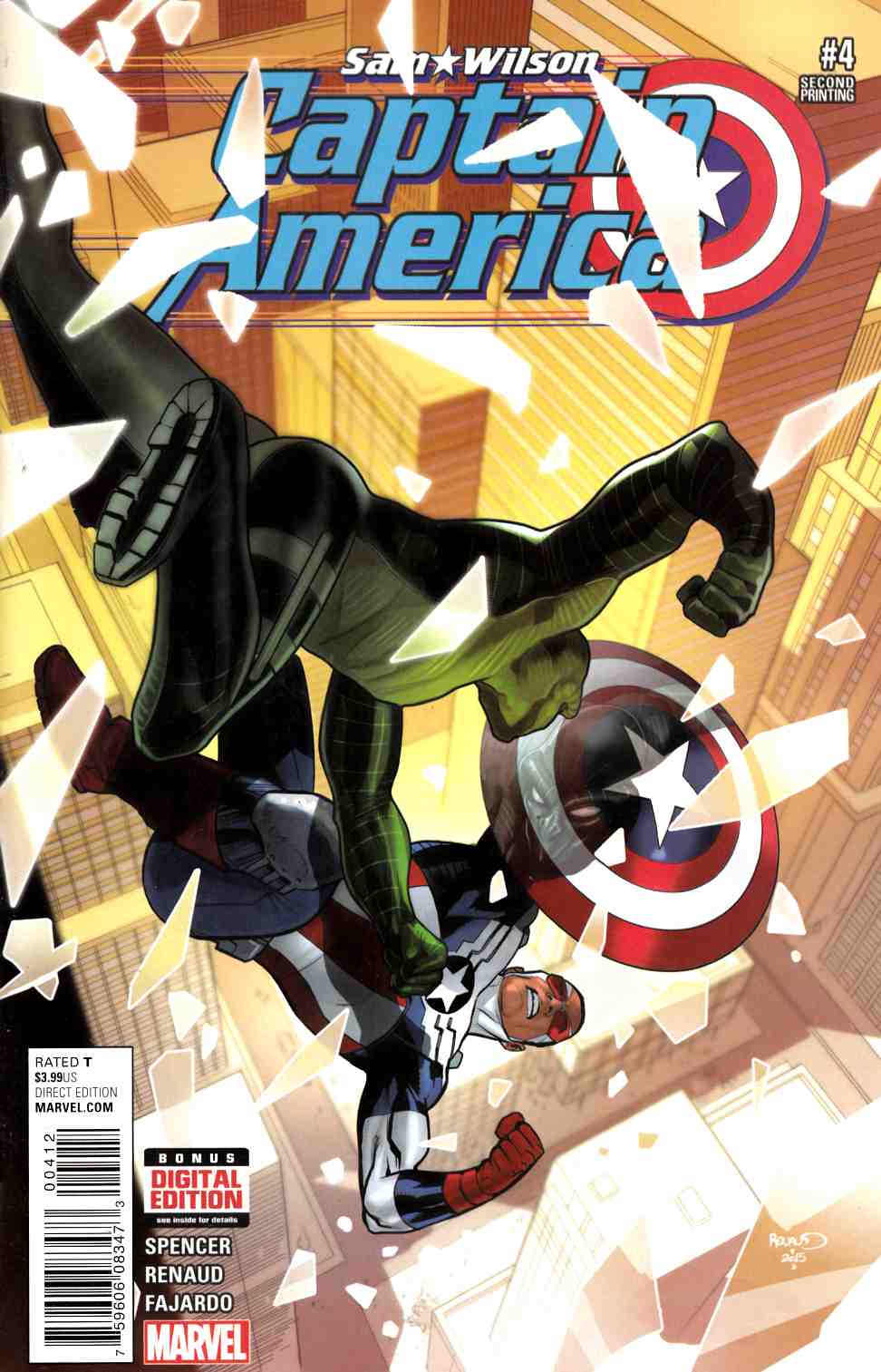Captain America Sam Wilson #4 Second Printing [Marvel Comic] THUMBNAIL