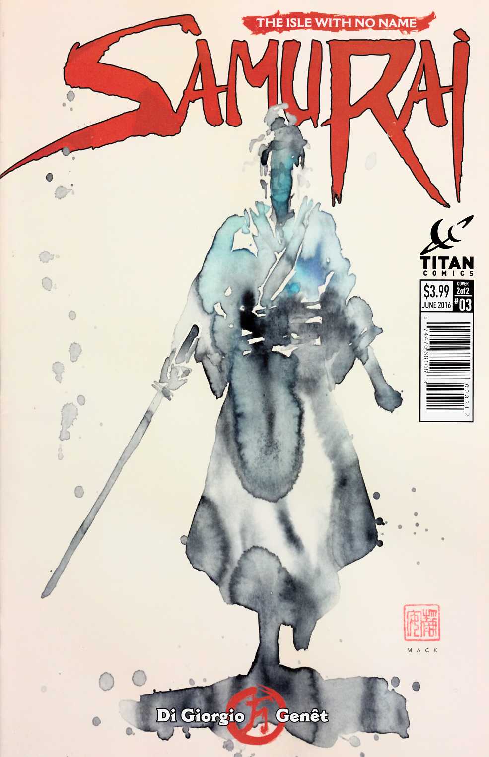 Samurai #3 Cover B [Titan Comic] LARGE