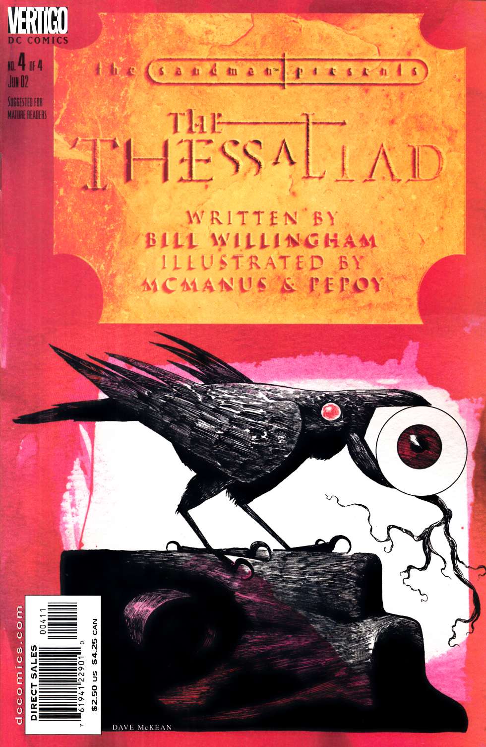 Sandman Presents The Thessaliad #4 Near Mint (9.4) [DC Comic] THUMBNAIL