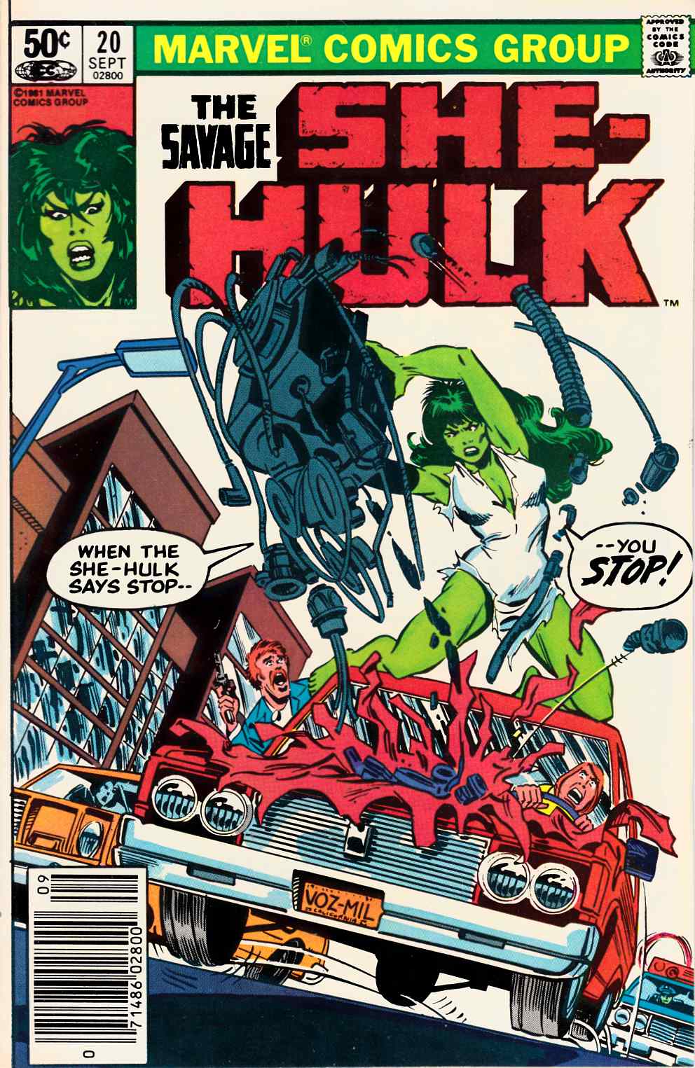 Savage She-Hulk #20 Newsstand Edition Very Fine Minus (7.5) [Marvel Comic] LARGE