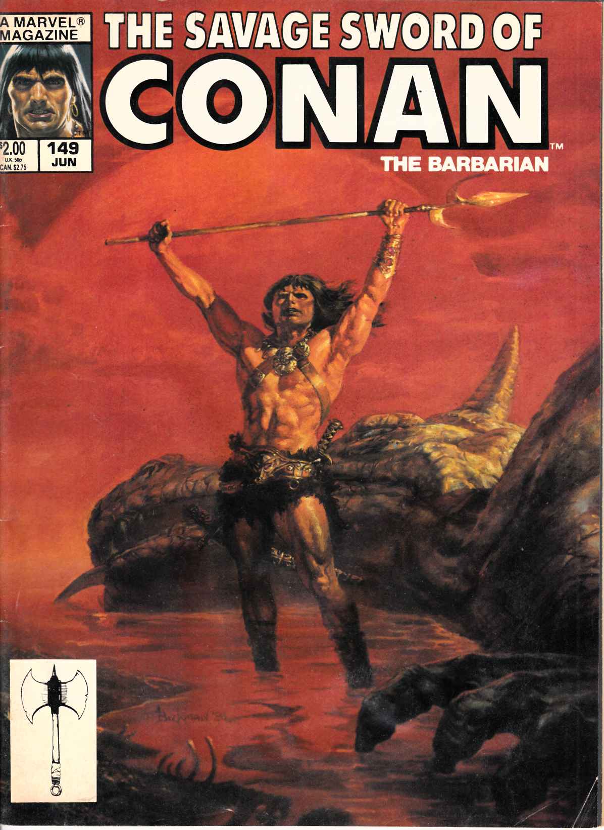 Savage Sword of Conan Magazine #149 Good (2.0) [Marvel Comic] LARGE