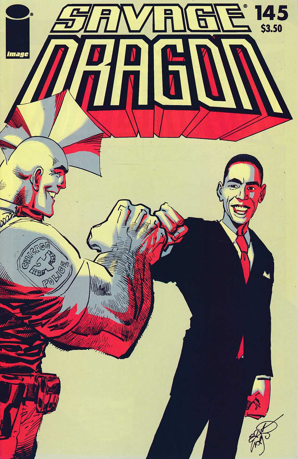 Savage Dragon #145 Obama Cover Near Mint Minus (9.2) [Image Comic] THUMBNAIL
