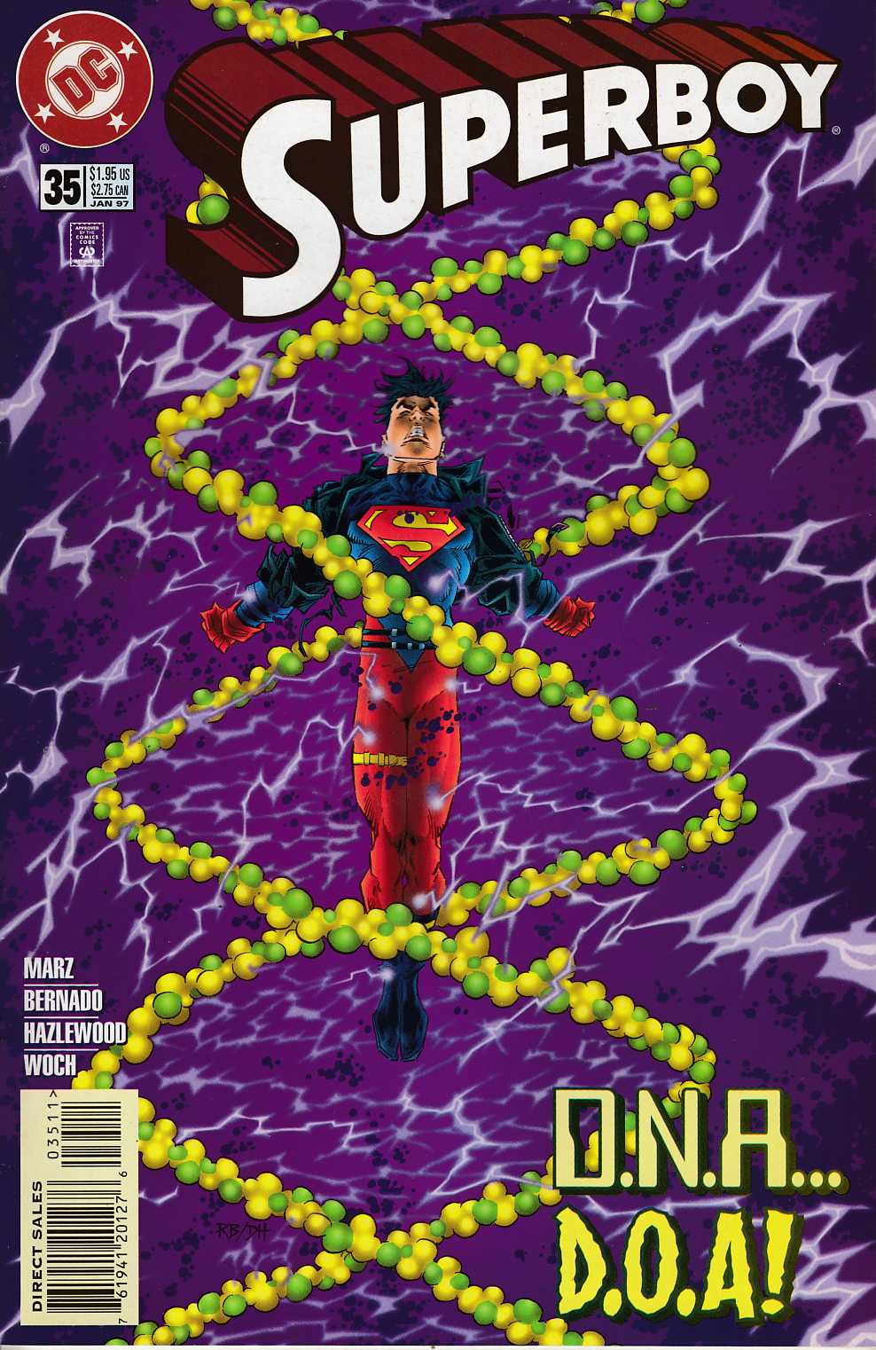 Superboy #35 Very Fine (8.0) [DC Comic] LARGE