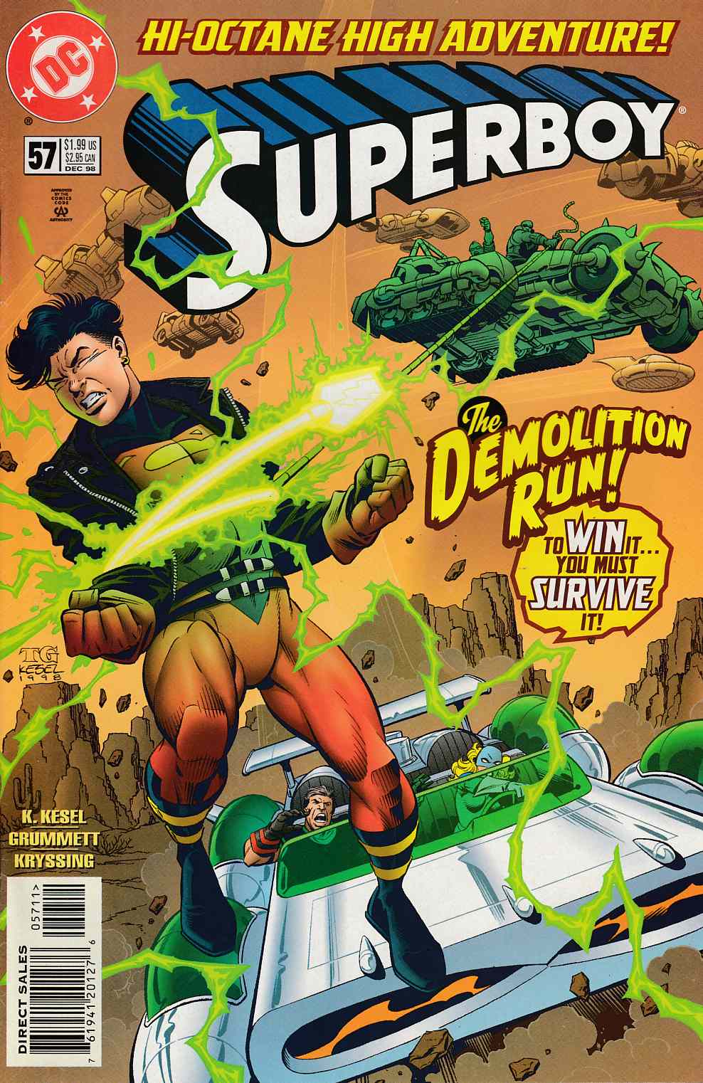 Superboy #57 Near Mint (9.4) [DC Comic] LARGE