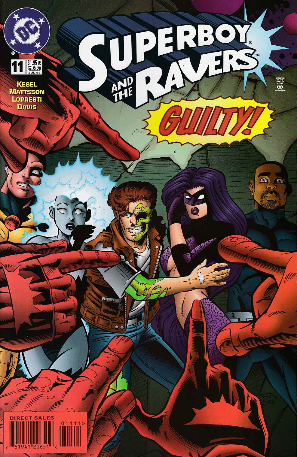 Superboy and the Ravers #11 Near Mint (9.4) [DC Comic] LARGE