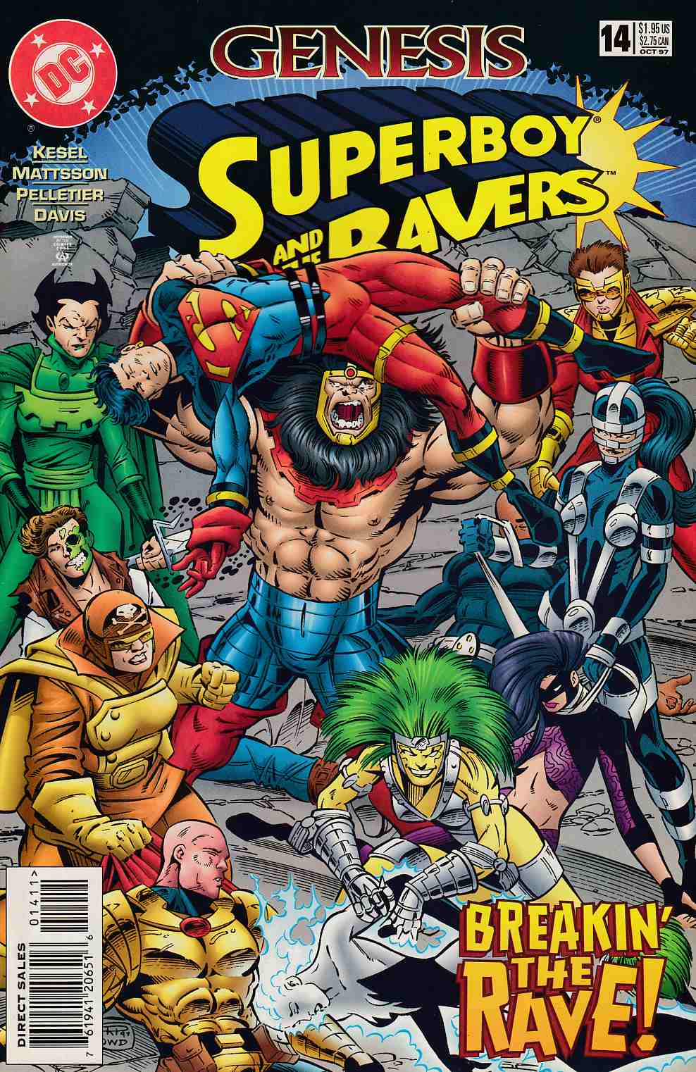 Superboy and the Ravers #14 Near Mint (9.4) [DC Comic] LARGE