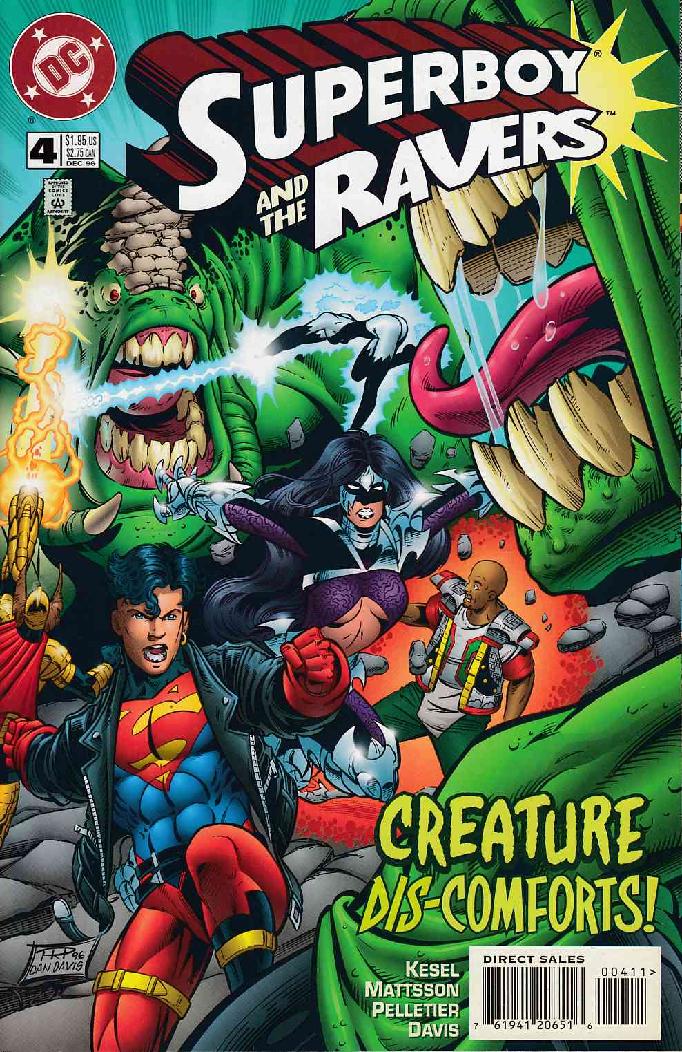 Superboy and the Ravers #4 Near Mint (9.4) [DC Comic] LARGE