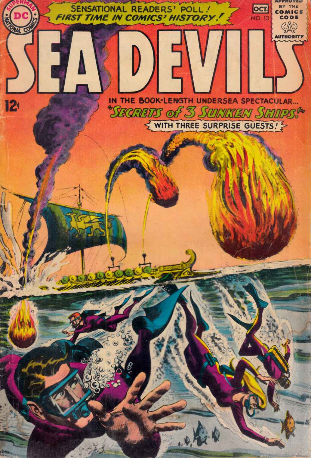 Sea Devils #13 Good Minus (1.8) [DC Comic] THUMBNAIL