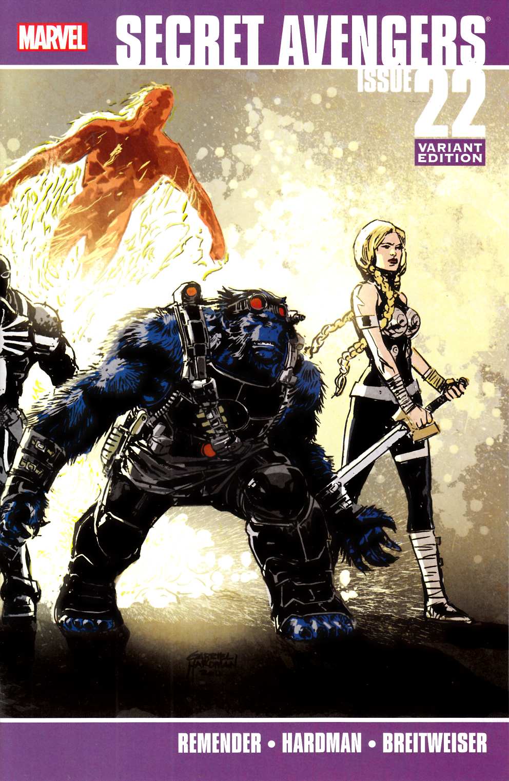 Secret Avengers #22 Hardman Variant Cover Near Mint (9.4) [Marvel Comic] THUMBNAIL
