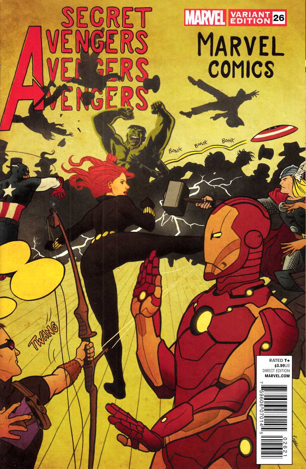 Secret Avengers #26 Art Appreciation Variant Cover Near Mint Minus (9.2) [Marvel Comic] LARGE