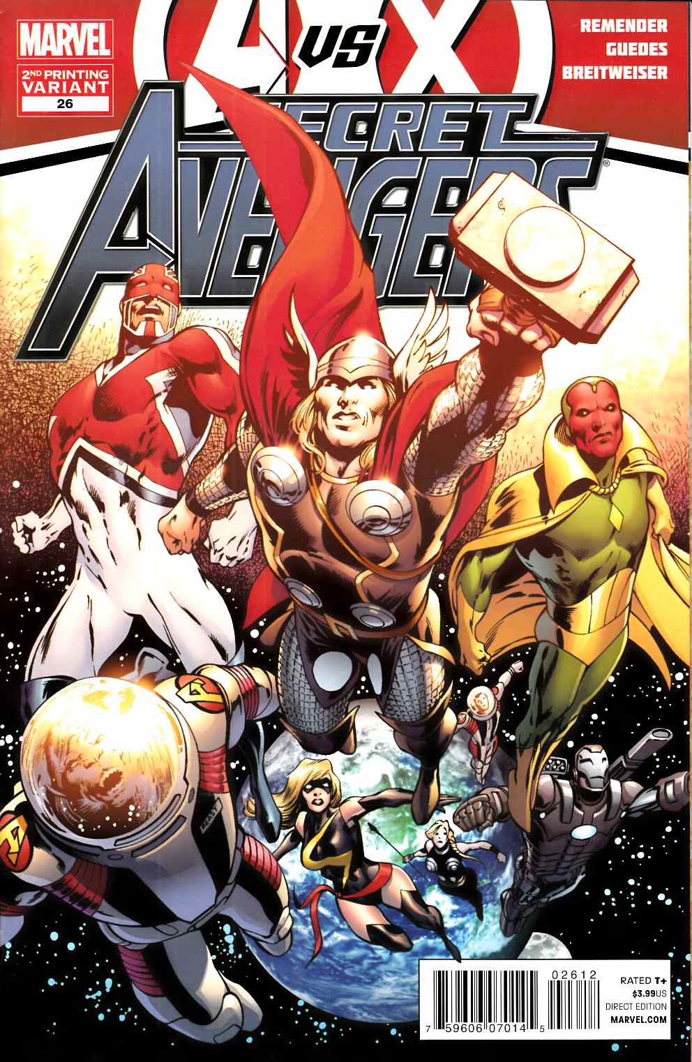 Secret Avengers #26 Second Printing Very Fine (8.0) [Marvel Comic] LARGE