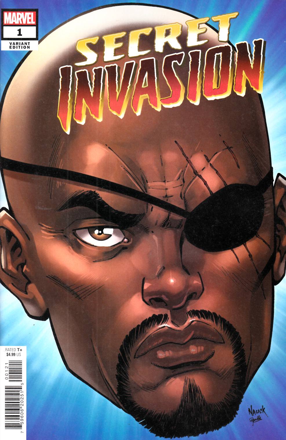 Secret Invasion #1 Nauck Variant Cover Near Mint (9.4) [Marvel Comic] THUMBNAIL