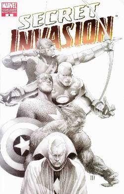 Secret Invasion #2 Mcniven Sketch Variant Incentive Cover [Comic] LARGE