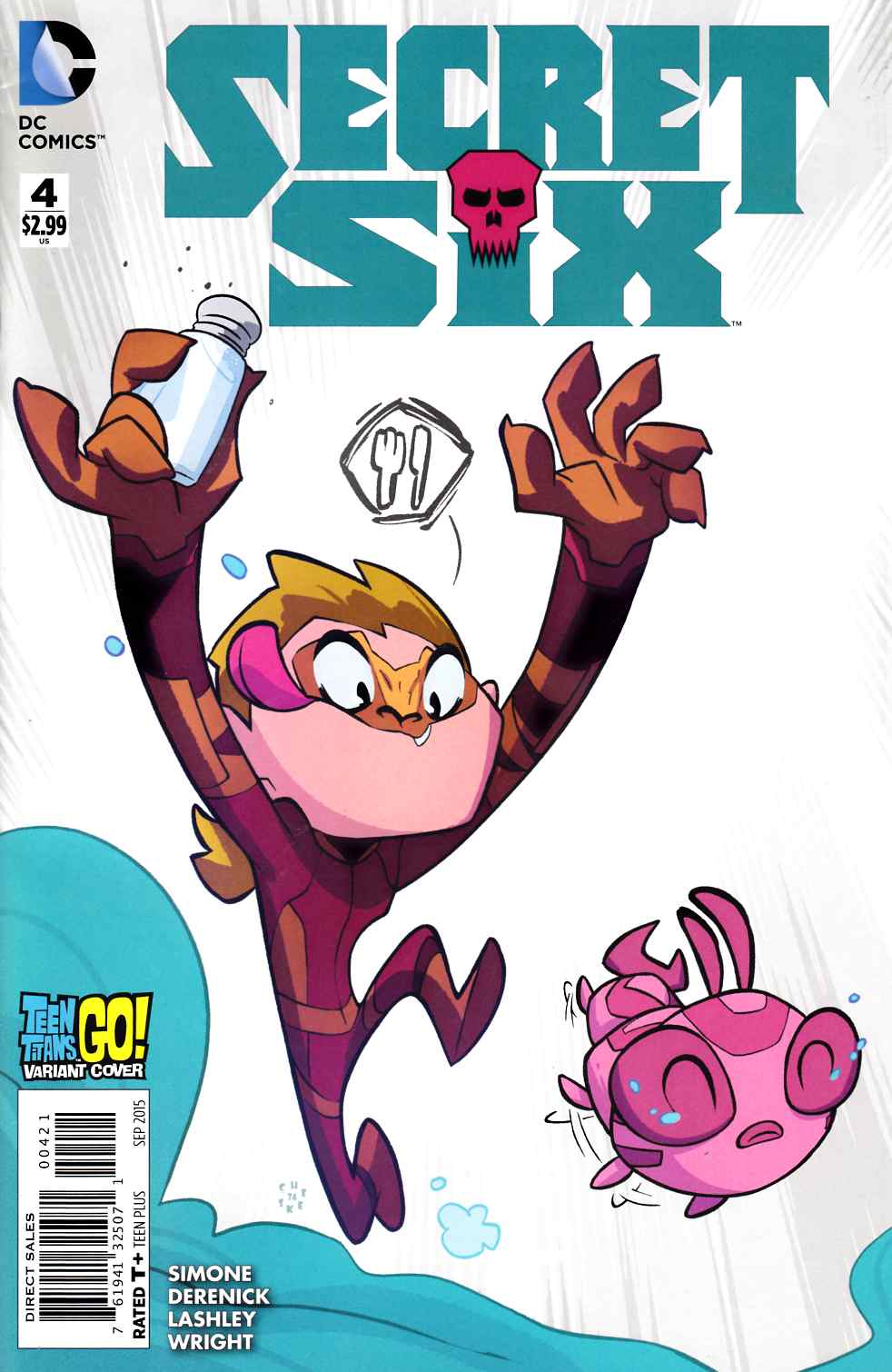 Secret Six #4 Teen Titans Go Variant Cover [DC Comic] THUMBNAIL