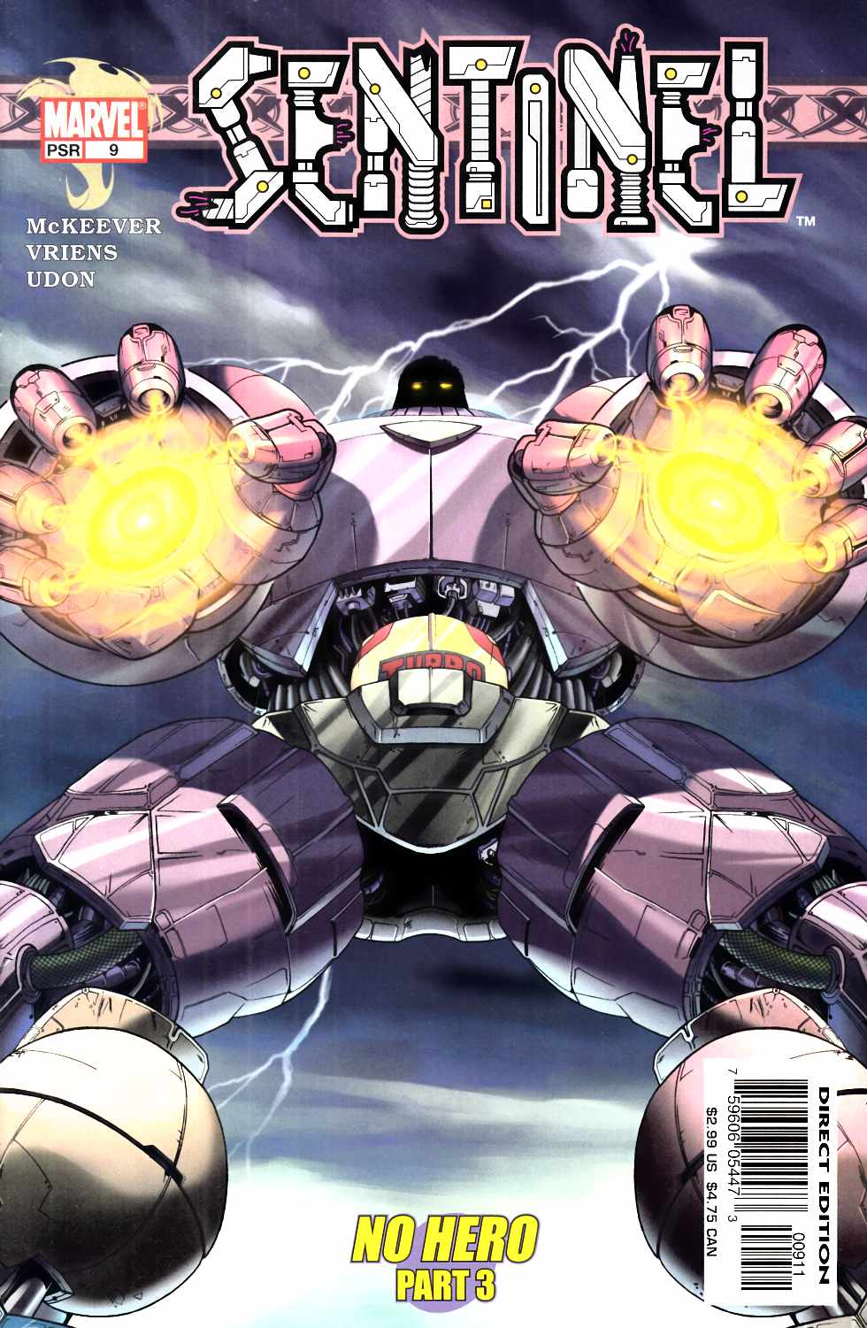 Sentinel #9 Near Mint (9.4) [Marvel Comic] LARGE