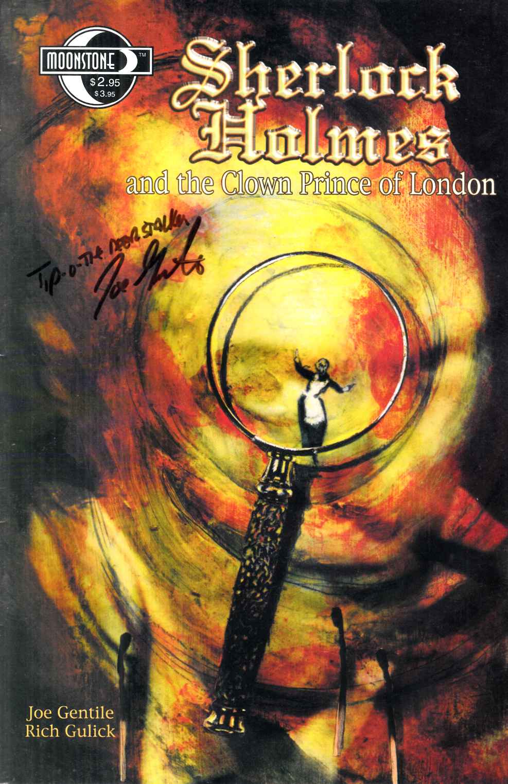 Sherlock Holmes and Clown Prince of London #1 Signed Very Fine (8.0) [Moonstone Comic] THUMBNAIL