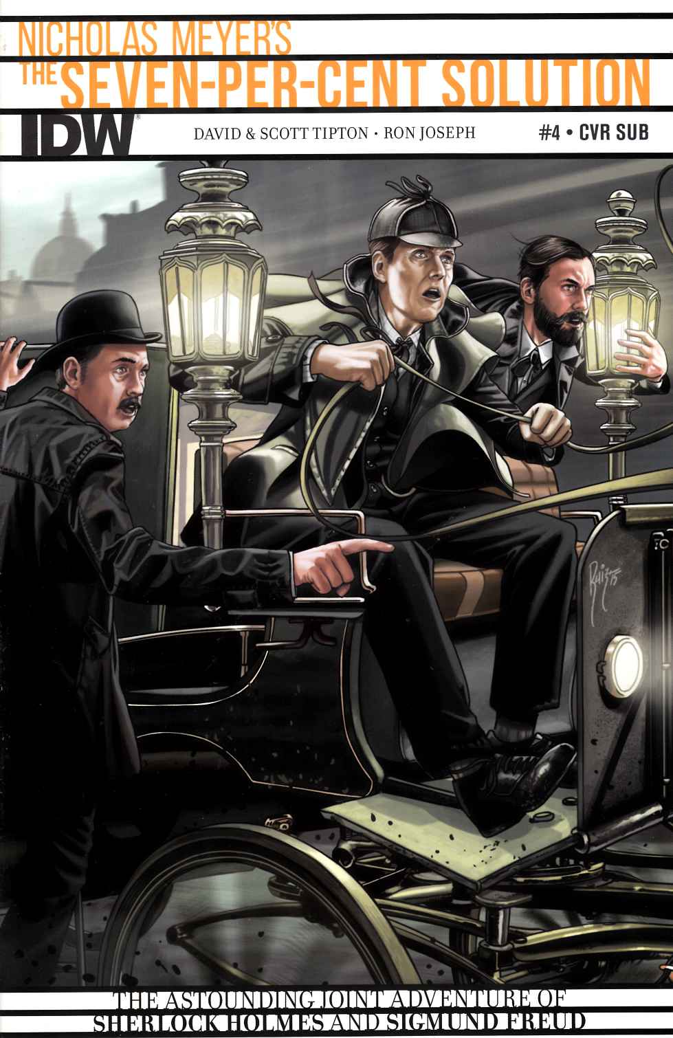 Sherlock Holmes 7 Per-Cent Solution #4 Subscription Cover [IDW Comic] LARGE