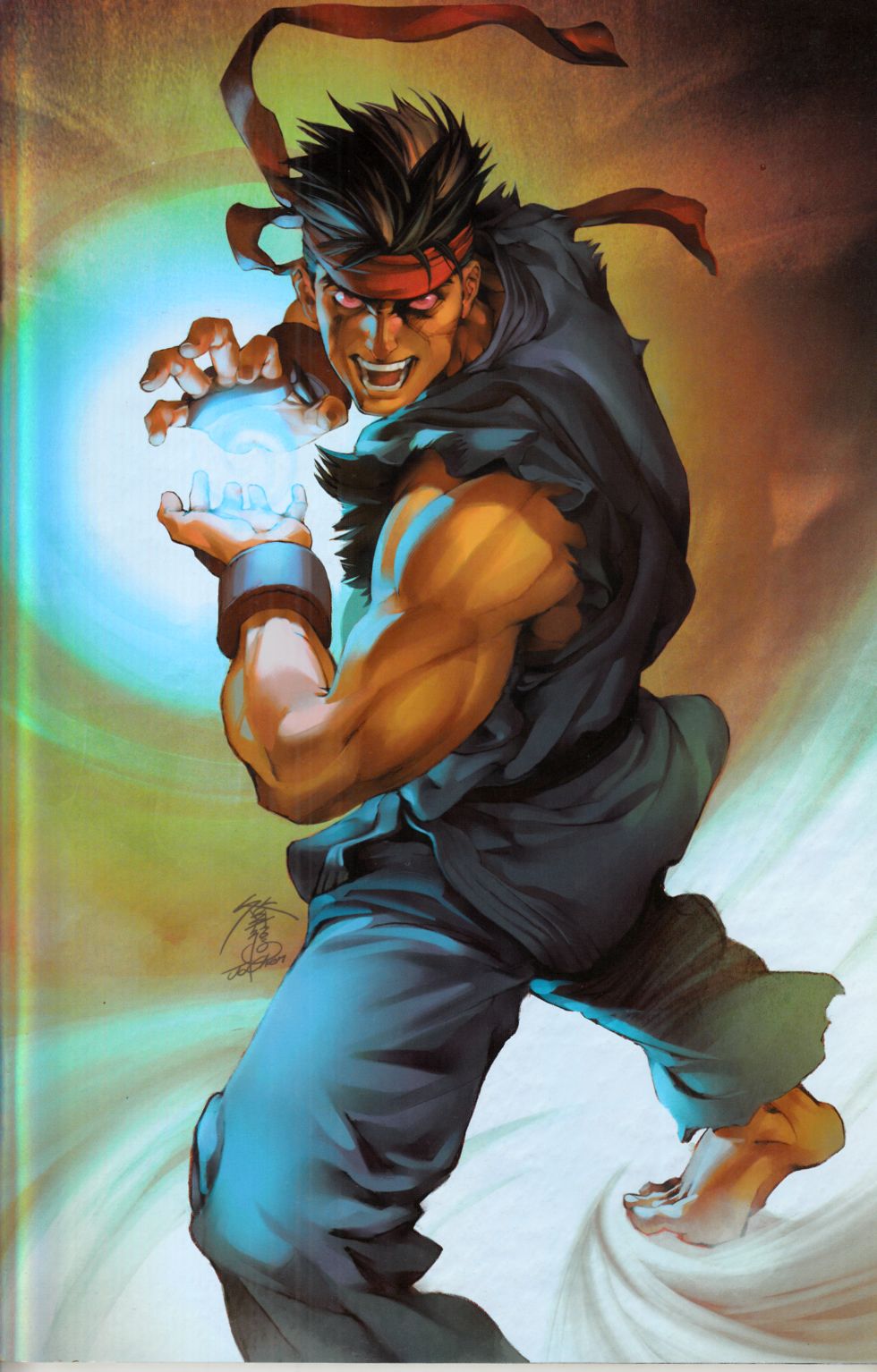 Street Fighter II #1 Power Foil Variant Cover Near Mint (9.4) [Udon Comic] LARGE
