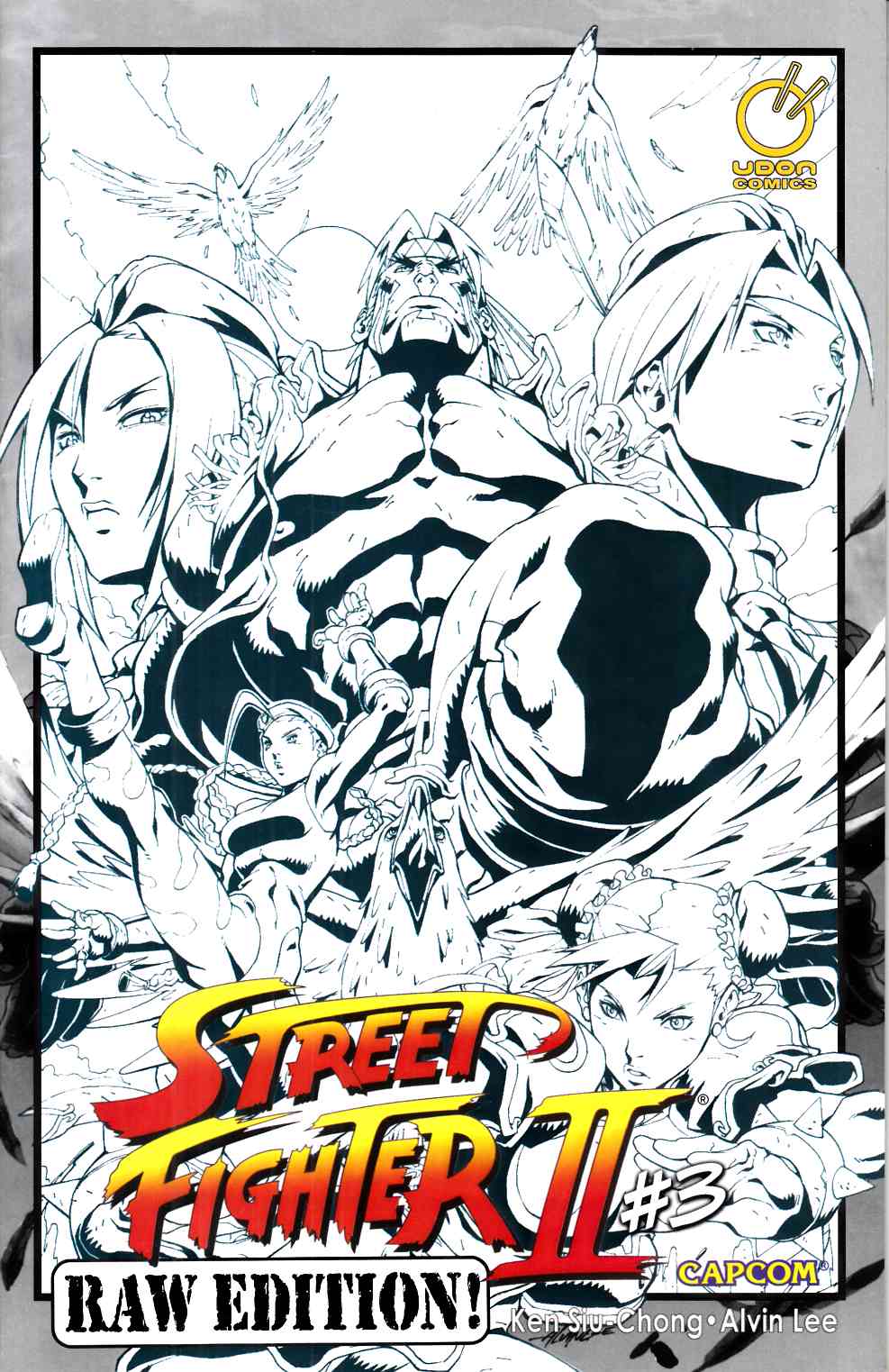 Street Fighter II #3 Raw Edition Fine (6.0) [Udon Comic] LARGE