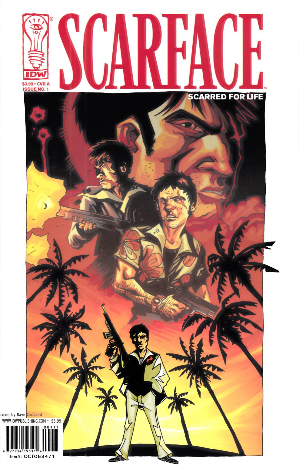 Scarface Scarred for Life #1 Near Mint (9.4) [IDW Comic] LARGE