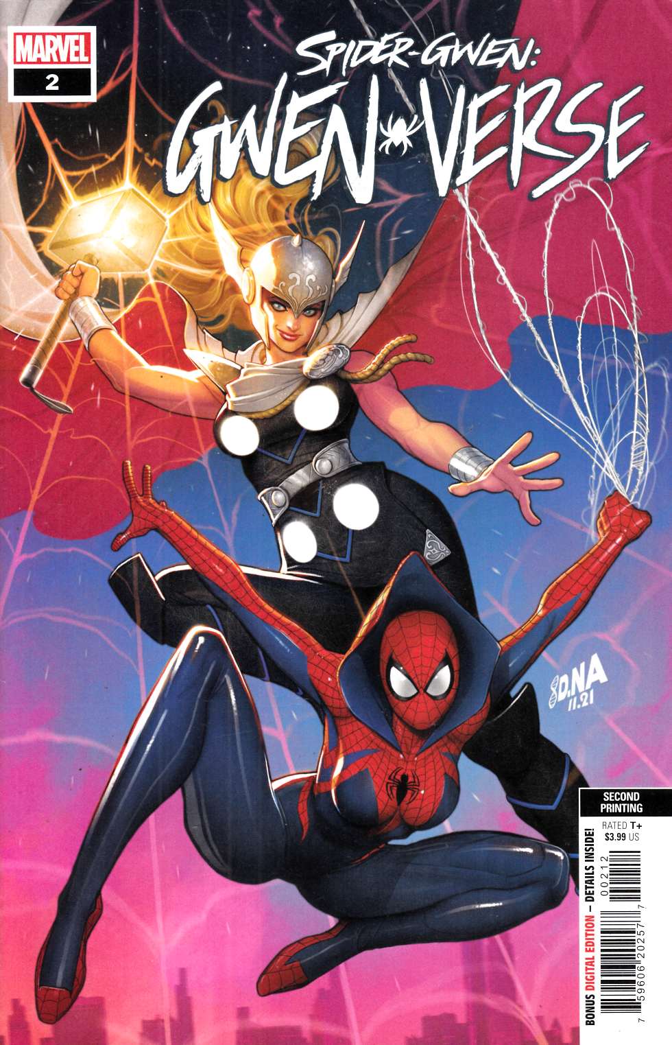 Spider-Gwen Gwenverse #2 Second Printing Near Mint (9.4) [Marvel Comic] LARGE