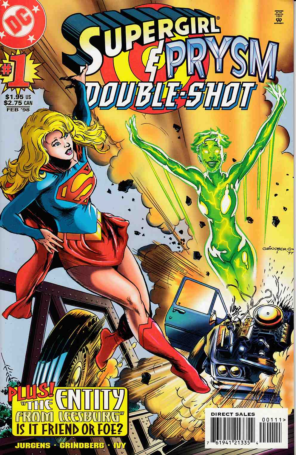 Supergirl Prysm Double Shot #1 Near Mint (9.4) [DC Comic] LARGE