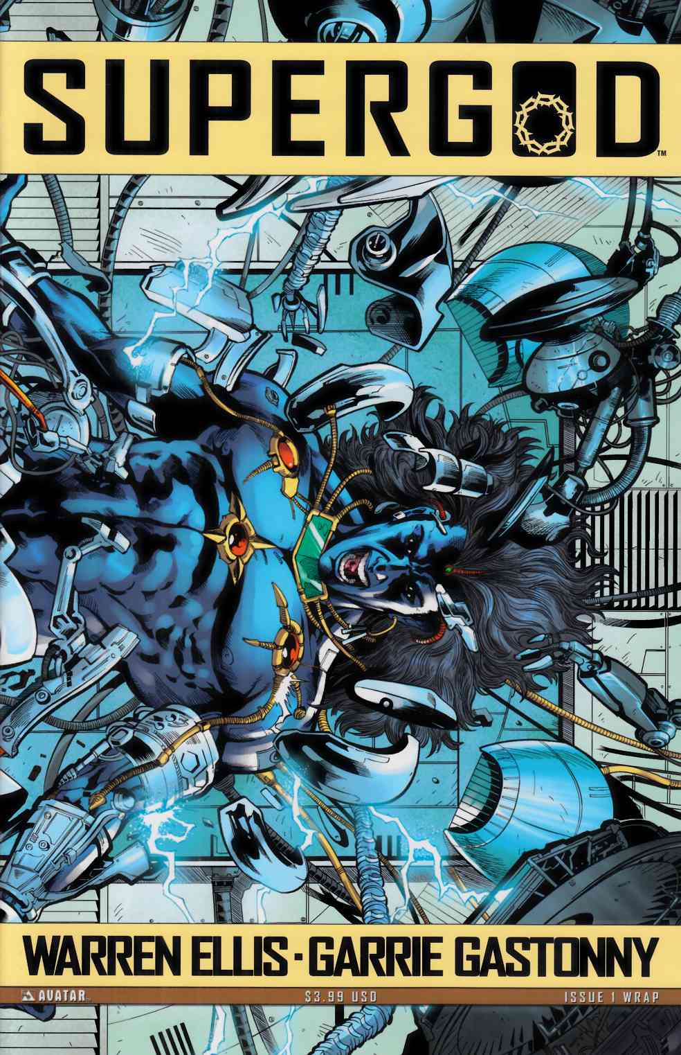 Supergod #1 Wrap Cover Near Mint (9.4) [Avatar Comic] THUMBNAIL