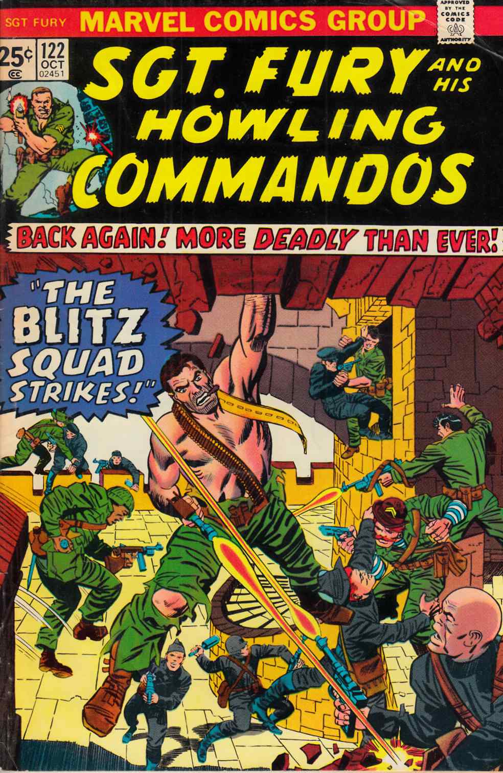 Sgt. Fury and His Howling Commandos #122 Fine (6.0) [Marvel Comic] THUMBNAIL