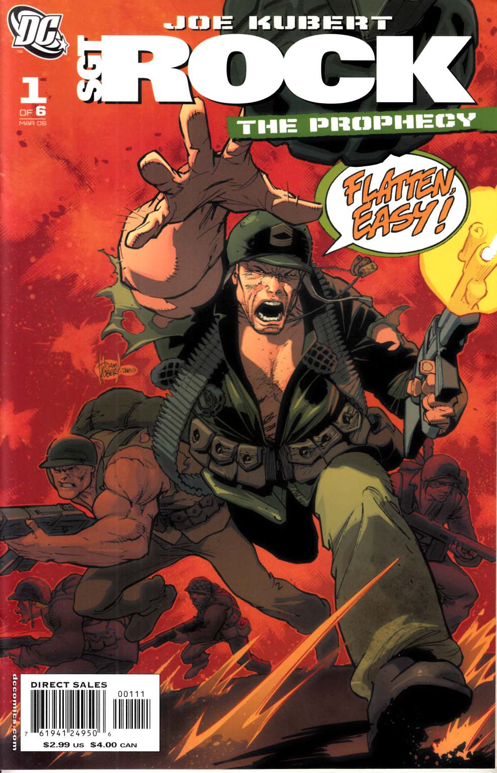 Sgt Rock The Prophecy #1 Cover B Near Mint (9.4) [DC Comic] LARGE